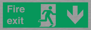 Fire Exit Down Arrow